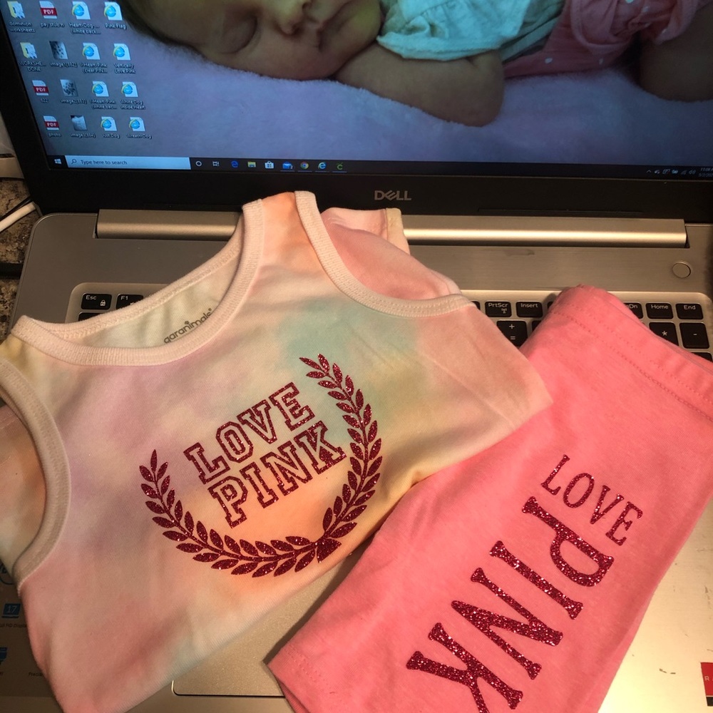 2 Custom outfits size 3T PINK